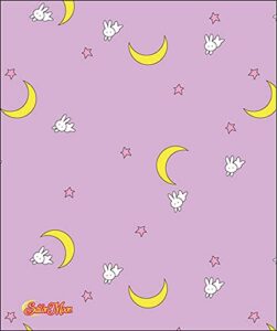 great eastern entertainment sailor moon- pink with rabbit throw blanket