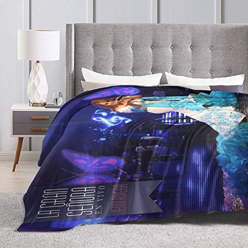 Jenni Rivera Throw Blankets MYEMEI 3D Fashion Print Flannel Fleece Throw Blanket Lightweight for Couch Bed Sofa (Black, 8060)