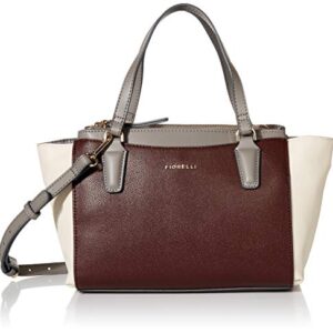 Fiorelli Double Top Zip Satchel, Oxblood Mix