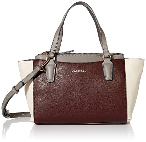 Fiorelli Double Top Zip Satchel, Oxblood Mix