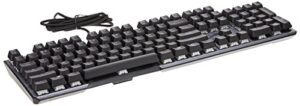 msi mechanical gaming keyboard, clicky kailh box white switches, rgb mystic light (vigor gk50 elite bw)