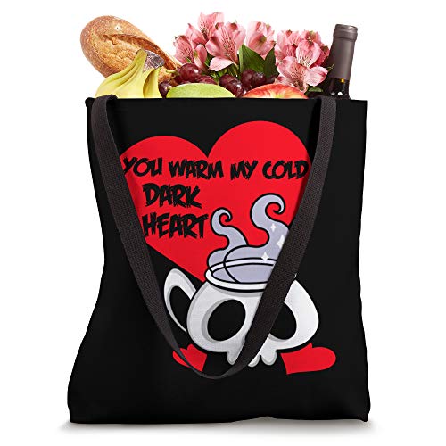 Gothic Valentine's Day Coffee Skull Emo Goth Horror Funny Tote Bag