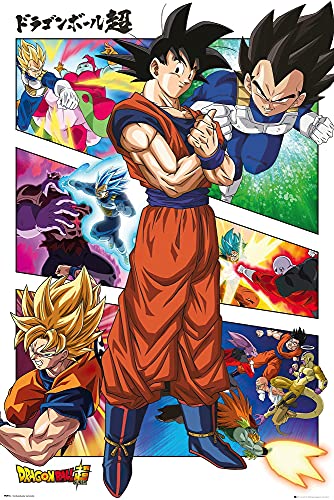 Dragonball Super - Manga TV Show Poster (Goku Panels) (Size: 24" x 36")