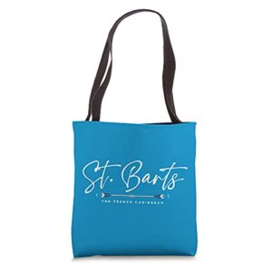 st. barts beach graphic tote bag