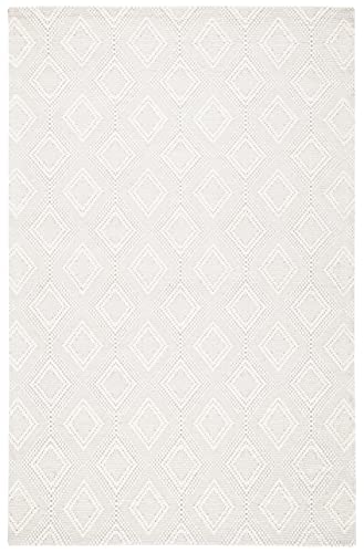 Safavieh Marbella Collection 5' x 8' Ivory MRB306A Handmade Premium Wool Living Room Dining Bedroom Area Rug