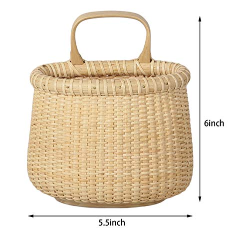 Teng Tian Handmade Weave Hanging Storage Basket/Multipurpose Small Indoor Display Bin Open Storage Bins hang on the wall organizer