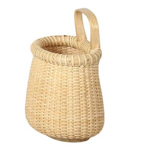 Teng Tian Handmade Weave Hanging Storage Basket/Multipurpose Small Indoor Display Bin Open Storage Bins hang on the wall organizer