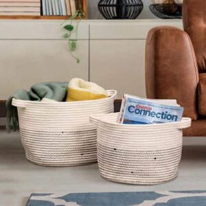 Mesa Cotton Rope Bins, Set of 2