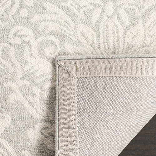 SAFAVIEH Blossom Collection 8' Square Sage/Ivory BLM107C Handmade Premium Wool Living Room Dining Bedroom Area Rug