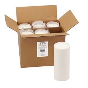 Stonebriar 18 Hour Long Burning Unscented Pillar Candles, 3x8, White