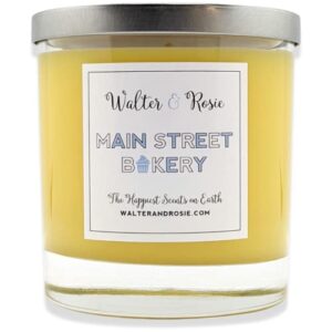 walter & rosie candle co. – main street bakery 11oz scented candle inspired by disney scents – smell like disney resorts – the happiest scents on earth – soy blend – burns up to 40 hrs