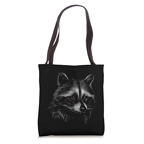 Cool Raccoon Face I Love Raccoons Gift Raccoon Tote Bag