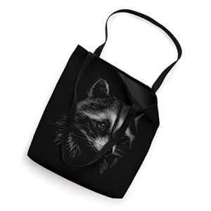 Cool Raccoon Face I Love Raccoons Gift Raccoon Tote Bag