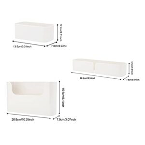 Bedside Bed Organizer Storage Rack Floating Wall Shelves Shelf Caddy, Stick On Wall Mounted Bedrooms, Bathrooms, Offices, Dormitories for Cosmetics, Books, Mobile Phones and Other Supplies S+M+L