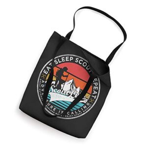 Eat Sleep Scout Repeat | Scout life | Adventure is calling Tote Bag