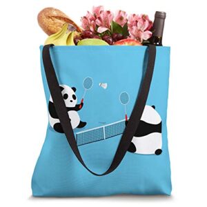 Badminton Panda Volley Tote Bag