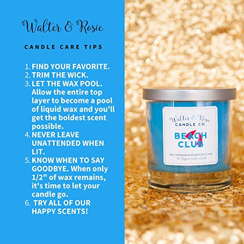 Walter & Rosie Candle Co. - Pineapple Float 11oz Scented Candle Inspired by Disney Scents & Dole Whip - Smell Like Disney Resorts - Happiest Scents on Earth - Soy Blend - Up to 40 Hrs