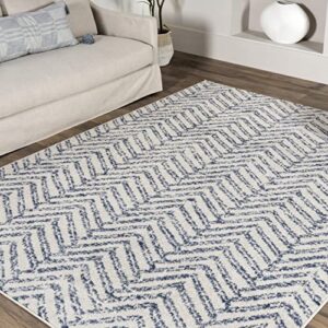 nuLOOM Rosanne Geometric Area Rug, 4' Round, Blue