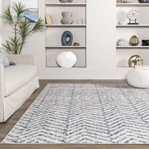 nuLOOM Rosanne Geometric Area Rug, 4' Round, Blue