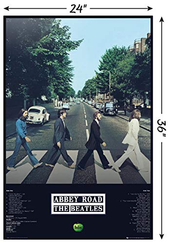 Trends International 24X36 The Beatles - Abbey Album Wall Poster, 24" x 36", Unframed Version