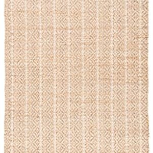 SAFAVIEH Cape Cod Collection 8' x 10' Ivory / Natural CAP846A Handmade Braided Tassel Jute Area Rug