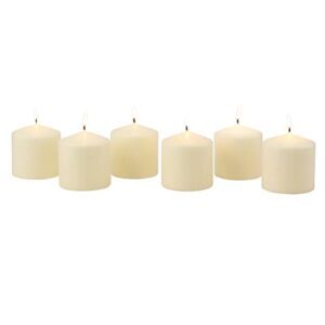 Stonebriar 18 Hour Long Burning Unscented Pillar Candles, 3x3, Ivory
