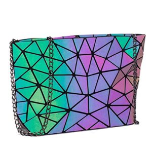 wallet womens geometric luminous purse bags ladies top handle satchel bags