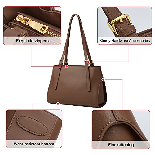 LAORENTOU Clearance Handbags for Women Cow Leather Crossbody Bags Hnadle Purse, Lady Mini Tote Satchel Shoulder Bahs