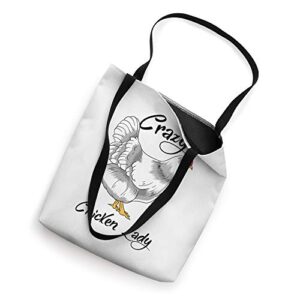 Funny Chicken Girl Crazy Chicken Lady Tote Bag