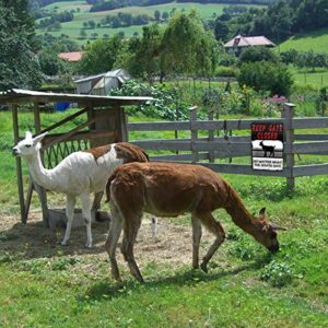 MuaToo Warning Sign Goats -‘Keep the Gate Closed No Matter What the Goats Say',8x12inch Tin Sign Funny Novetly Caution Sign Goats Metal for Farmhouse Fence House Wall Gate