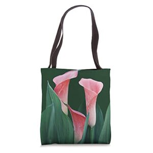 calla lilies – flowers tote bag