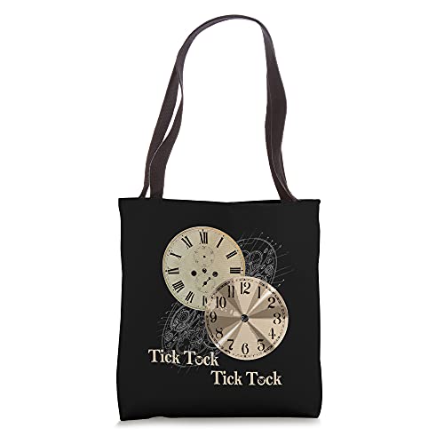 Grandfather Alarm Clock Time Tick Tock Clock T-Shirt Tote Bag