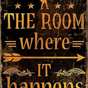 Graman The Room Where It Happens tin Sign, Hamilton Musical Art Prints, Alexander Hamilton Wall Decor, It is a Way of Life Metal tin Signs Retro Decoration Beer TIN Signs Wall Decoration 8X12 inch