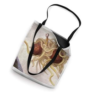 Pastafarian Flying Spaghetti Monster Athiest Gift Graphic Tote Bag