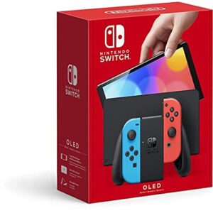 Nintendo Switch – OLED Model w/ Neon Red & Neon Blue Joy-Con