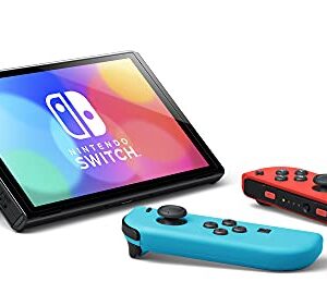 Nintendo Switch – OLED Model w/ Neon Red & Neon Blue Joy-Con