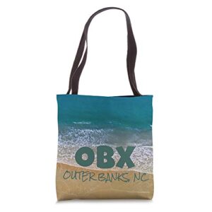 atlantic ocean obx outer banks north carolina beach vacation tote bag