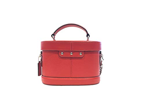 COACH Womens Georgie Gem Crossbody In Pebble Leather (Bright Red)