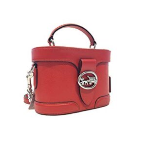 COACH Womens Georgie Gem Crossbody In Pebble Leather (Bright Red)