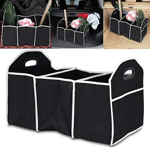 AFXOBO Car Folding Storage Box 3 Compartments Luggage Multifunctional Portable Storage Box Car Built-in Storage Box