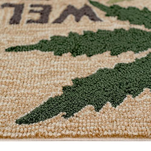 Liora Manne Frontporch Welcome to Our Joint Indoor/Outdoor Rug Natural 30"X48"