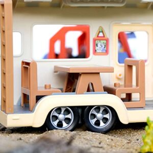 Bluey Caravan Adventure Playset, with 2.5" Jean Luc Figure