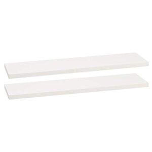 amazon basics floating shelves – 24-inch, white, 2-pack