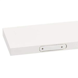 Amazon Basics Floating Shelves - 24-Inch, White, 2-Pack