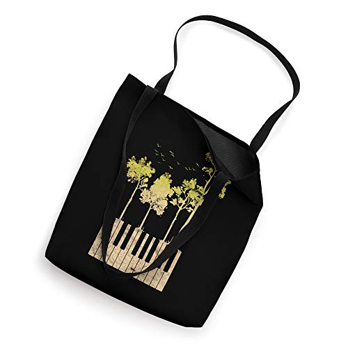 Music Theory Keys Trees Piano Composer Vintage Tote Bag