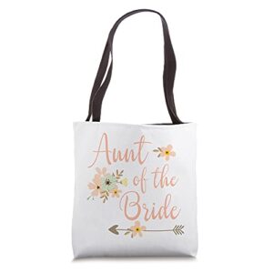 aunt of the bride – party wedding tote bag