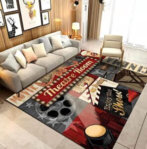 home theatre ticket one movie area rugs floor carpet comfort rug welcome doormat door mats decorator for front door living room kitchen bedroom garden 4’x5′