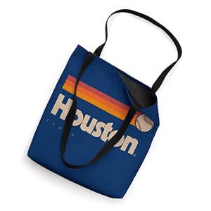 Blue Houston Baseball Softball City Texas Retro Houston Tote Bag