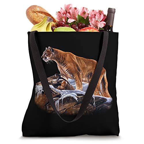 Mountain Lion Cougar Sweatshirt Tote Bag