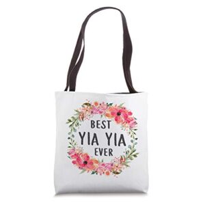 best yia yia ever tote bags mom grandma gift for women tote bag